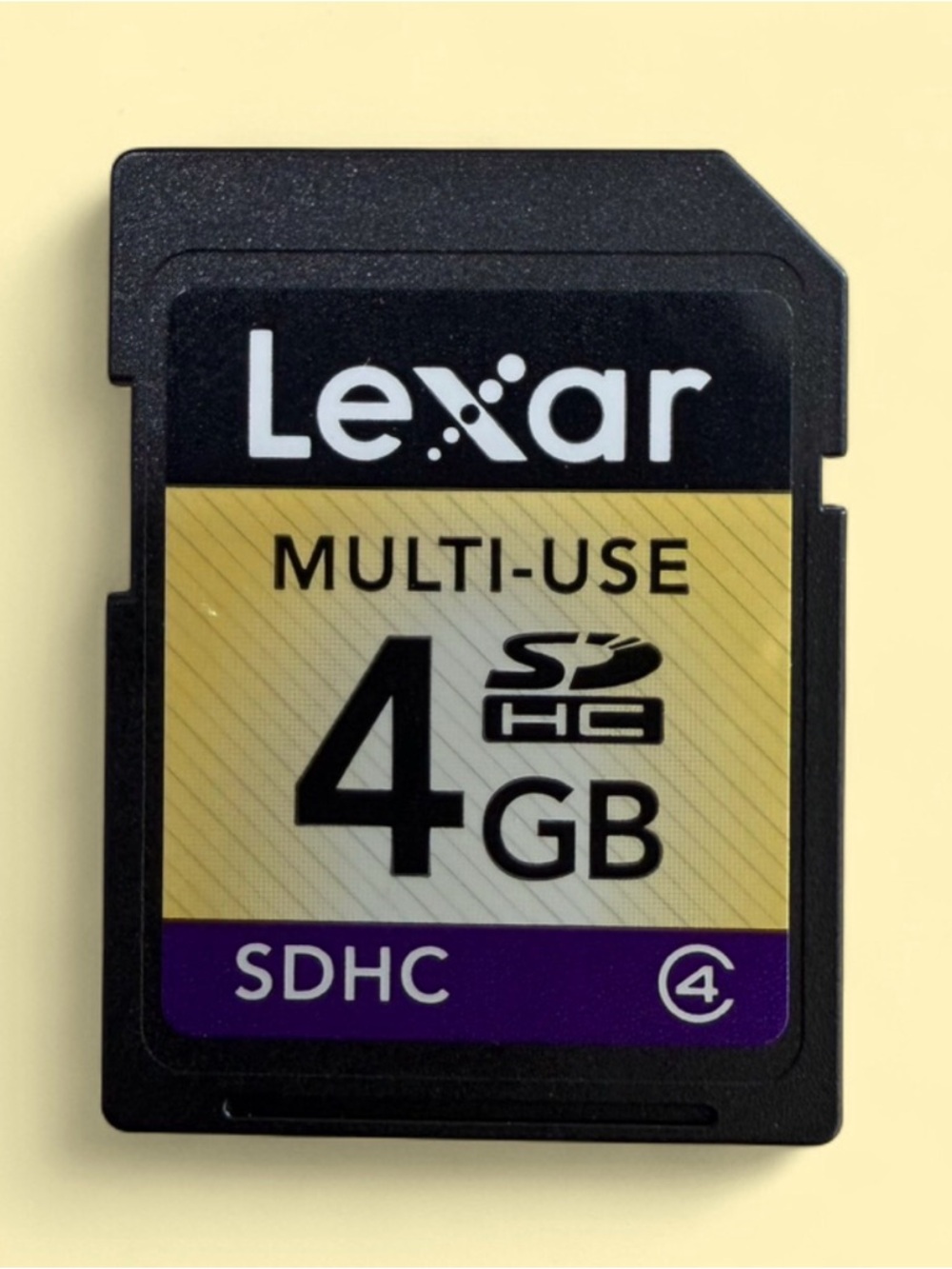 Lexar 4GB SDHC Memory Card - Black and Gold